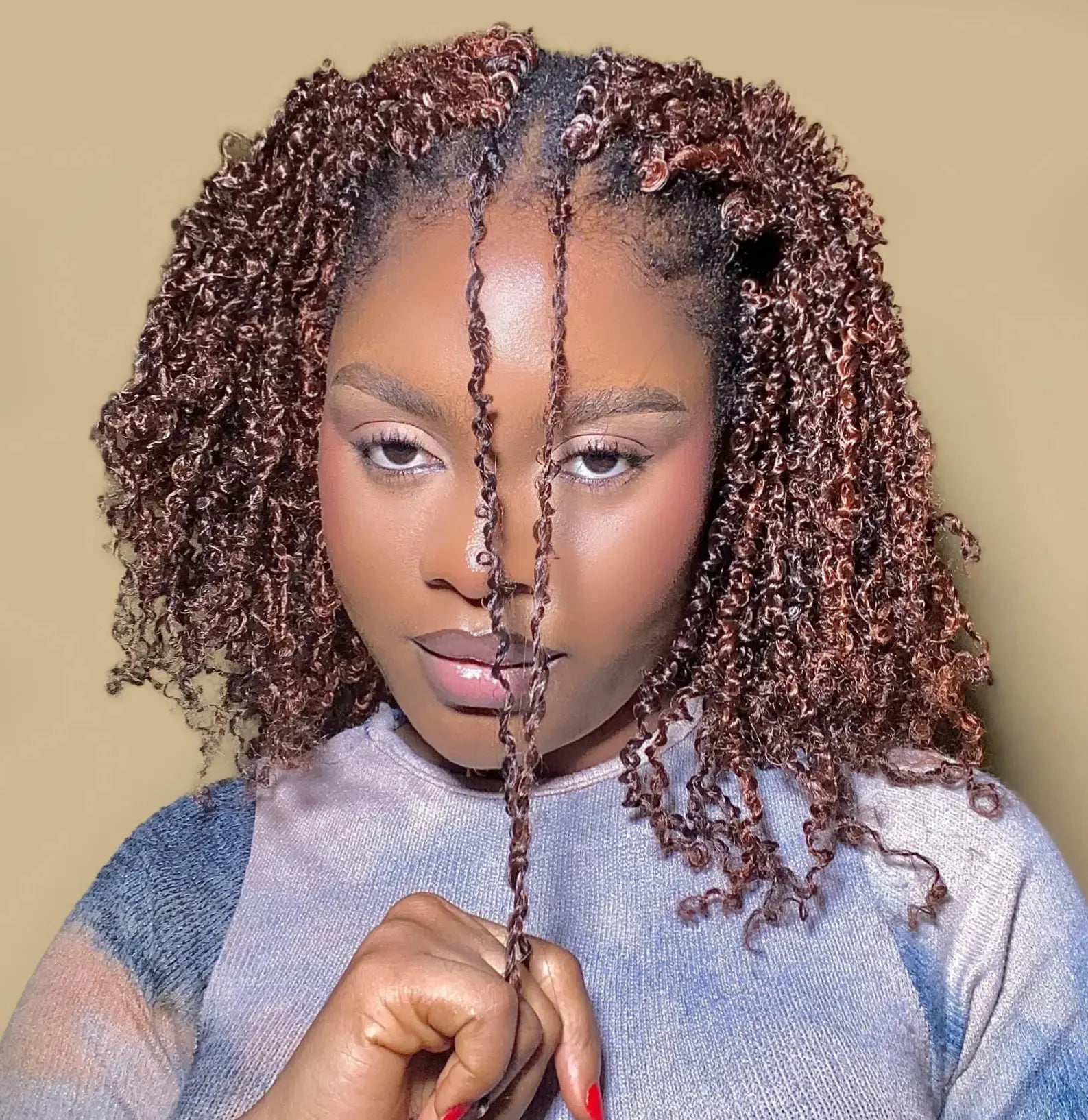 Toyotress Mini Yanky Twist Braiding Hair Short Passion Twist Crochet Braids Synthetic Hair Extensions